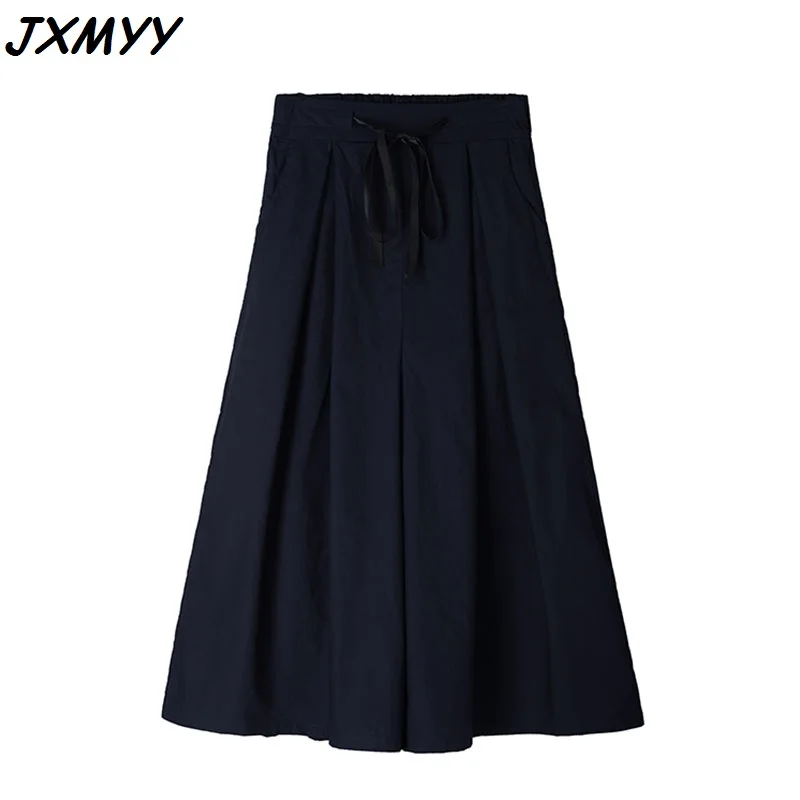 2021 Fashion wide-leg pants drawstring elastic waist loose and thin Korean ins pleated hakama female summer JXMYY
2021 Fashion wide-leg pants drawstring elastic waist loose and thin Korean ins pleated hakama female summer JXMYY