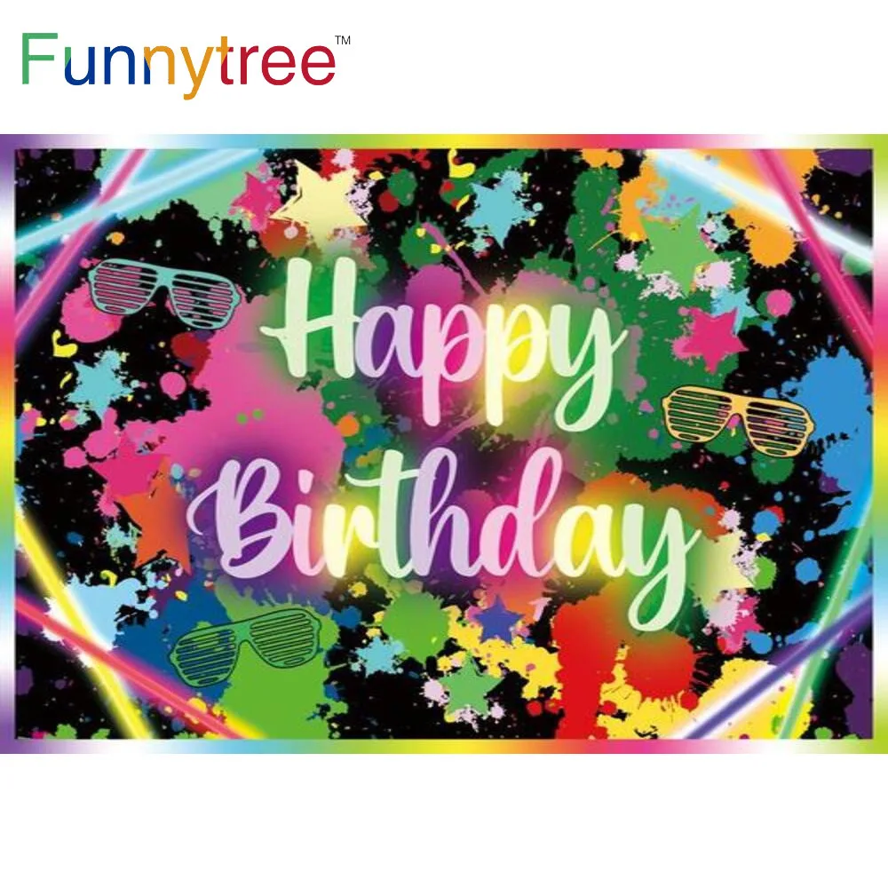 Funnytree фон для вечеринки в честь Дня Рождения красочные огни Баннер Граффити очки Звезда праздник диско фон фотозона
Funnytree фон для вечеринки в честь Дня Рождения красочные огни Баннер Граффити очки Звезда праздник диско фон фотозона