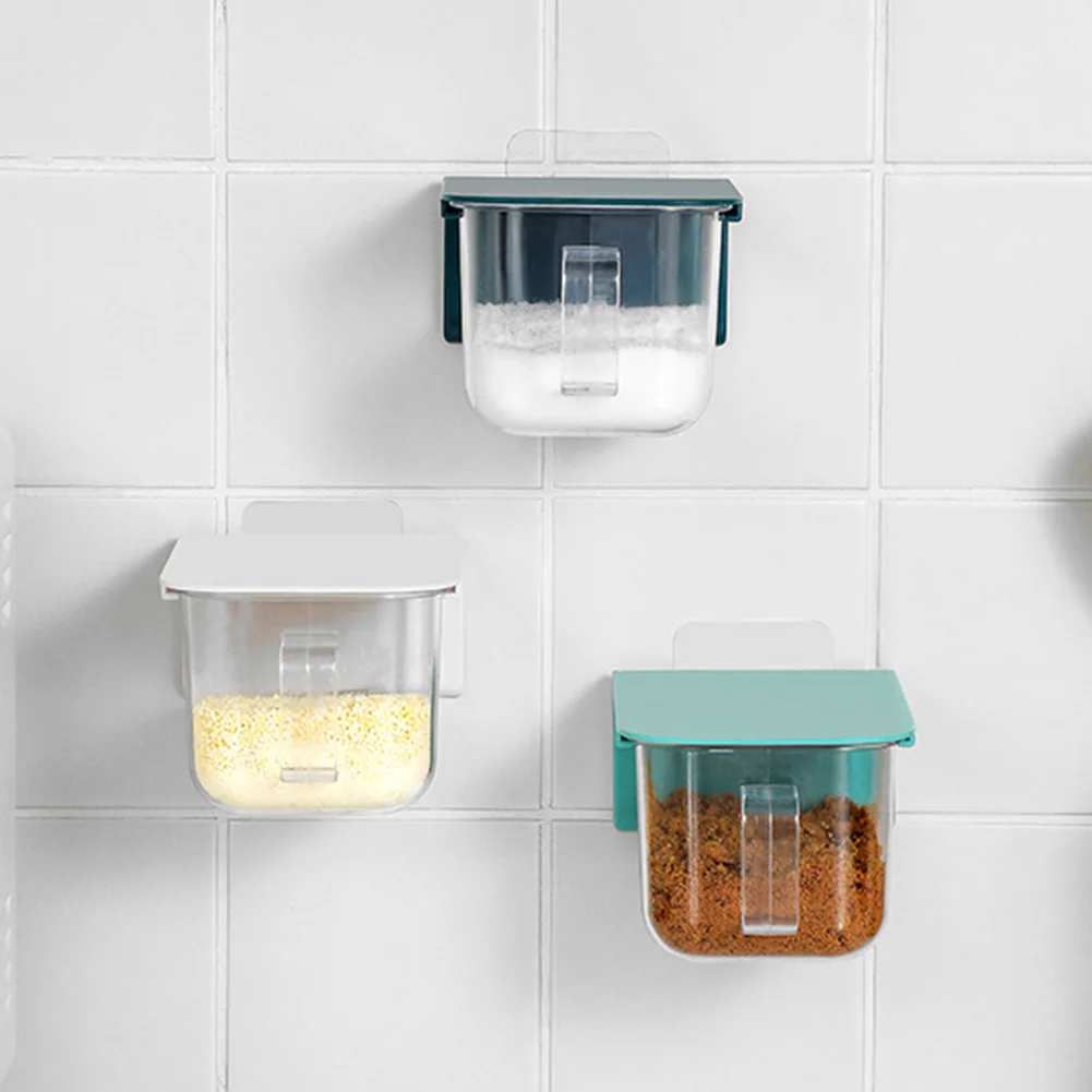 Wall Mounted Spices Box Pepper Shaker Salt Seasoning Organizer Kitchen Cruet Condiment Bottle Jars Container With Spoons
Wall Mounted Spices Box Pepper Shaker Salt Seasoning Organizer Kitchen Cruet Condiment Bottle Jars Container With Spoons