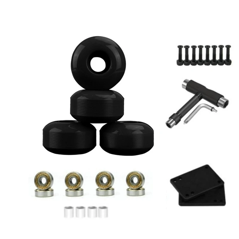 100A Skateboard Longboard Wheels 52x32mm Wheel with Bearing for Longboard Skateboard Wearproof 
100A Skateboard Longboard Wheels 52x32mm Wheel with Bearing for Longboard Skateboard Wearproof