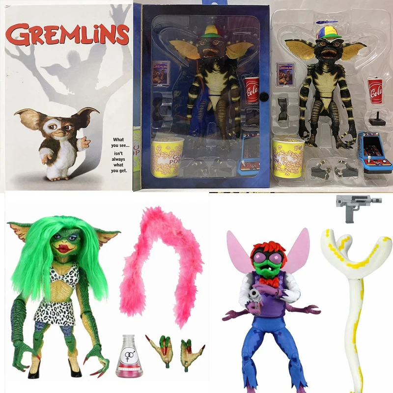 

NECA Elf Gremlins Figure Female Greta Elf Little Monsters Ultimate Deluxe Edition Joint Movable Action Figure Toys Gift