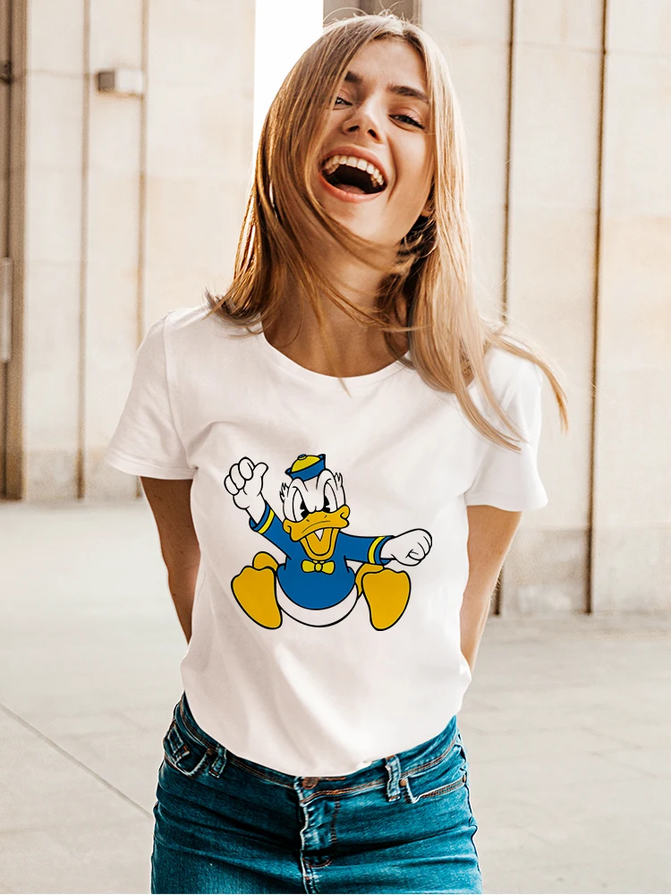 Tee Shirt Femme Donald Duck Womens T-Shirts Short Sleeve 2021 New Have A Nice Day Oversize Hipster Disney Top Brand Dropshipping
Tee Shirt Femme Donald Duck Womens T-Shirts Short Sleeve 2021 New Have A Nice Day Oversize Hipster Disney Top Brand Dropshipping