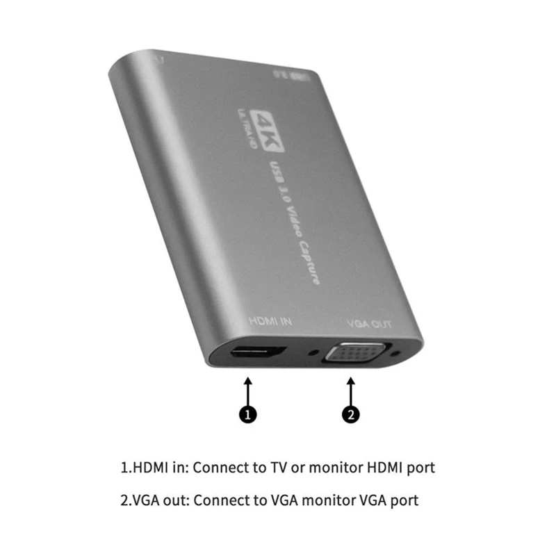 4K Hdmi Recording Box Usb3.0 Hd Video CaptUre Card SUpports Hdmi Loop OUtpUt, the MaximUm ResolUtion Is 4K @ 60Hz
4K Hdmi Recording Box Usb3.0 Hd Video CaptUre Card SUpports Hdmi Loop OUtpUt, the MaximUm ResolUtion Is 4K @ 60Hz