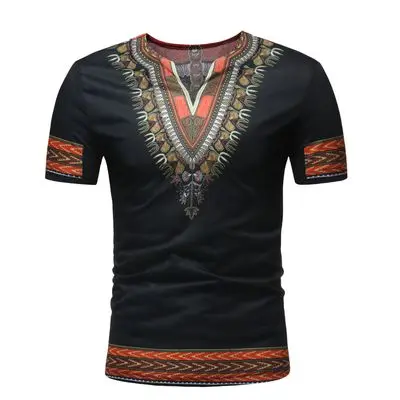 African DashikiT-shirts White Blue Ethnic Style Printed Blended Slim Fit Casual Short-Sleeved V-neck Man Tops Tees Clothing
African DashikiT-shirts White Blue Ethnic Style Printed Blended Slim Fit Casual Short-Sleeved V-neck Man Tops Tees Clothing
