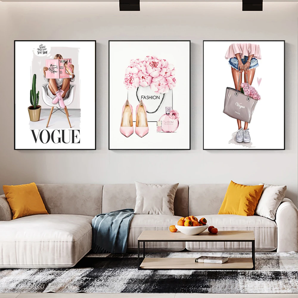 Bedroom decoration modern fashion wall art pink female high heels flower poster print image on canvas, home art decoration
Bedroom decoration modern fashion wall art pink female high heels flower poster print image on canvas, home art decoration
