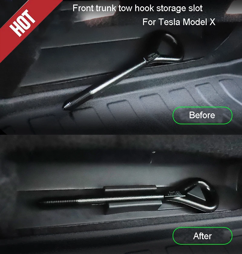 Tow Hook Towing Eye Fixed frame For Tesla Model X Front trunk tow hook storage slot
Tow Hook Towing Eye Fixed frame For Tesla Model X Front trunk tow hook storage slot