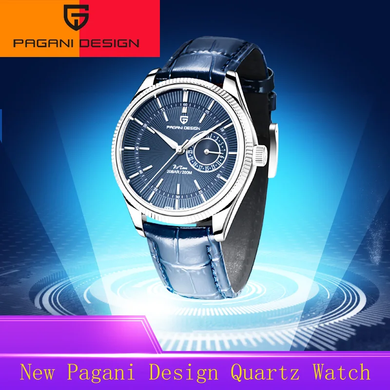 2021 New PAGANI DESIGN Quartz Watches Men's Top Brand Automatic Date leather Watch Waterproof Sports Chronograph Clock For Men
2021 New PAGANI DESIGN Quartz Watches Men's Top Brand Automatic Date leather Watch Waterproof Sports Chronograph Clock For Men