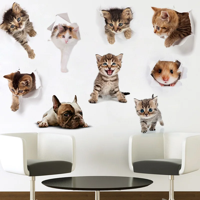 Cartoon Animal Stickers 3D Stickers on The Toilet Seat for Refrigerator Cute Cats PVC Wall Stickers Window Bathroom Decor Decals
Cartoon Animal Stickers 3D Stickers on The Toilet Seat for Refrigerator Cute Cats PVC Wall Stickers Window Bathroom Decor Decals