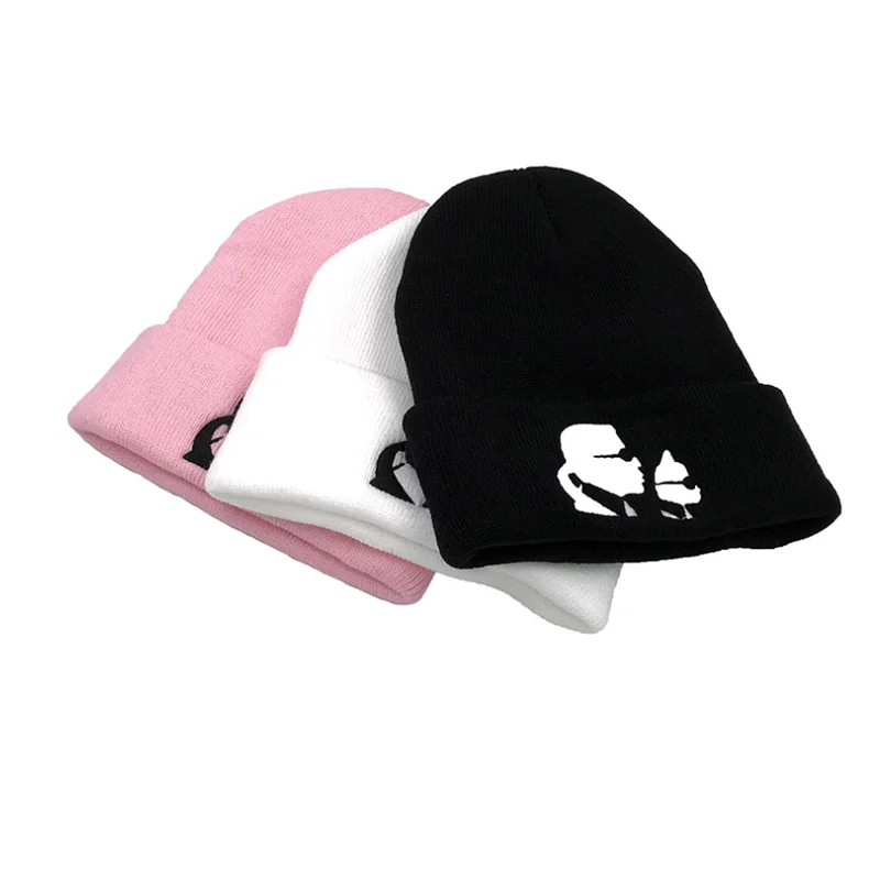 New Autumn Winter Embroidered Character Hats for Men Knitted Beanie Hat Women Ski Warm Casual Cap Gorro Hip Hop Solid Black
New Autumn Winter Embroidered Character Hats for Men Knitted Beanie Hat Women Ski Warm Casual Cap Gorro Hip Hop Solid Black