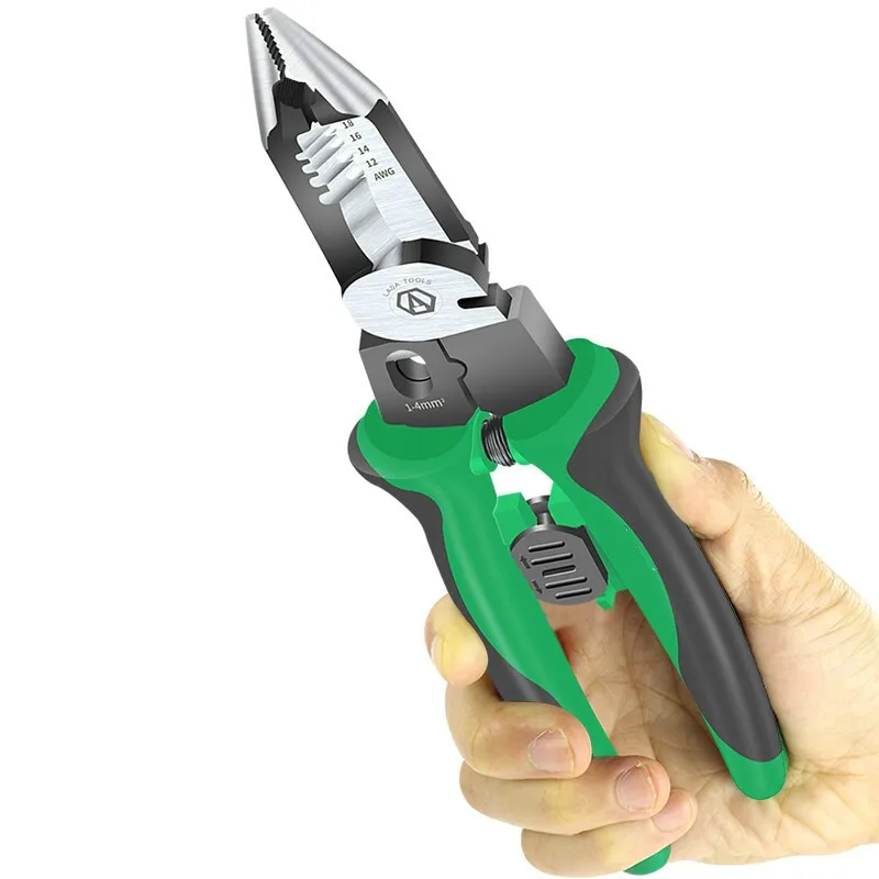 Multifunctional Electrician Pliers Long Nose Pliers Wire Stripper Cable Cutter Terminal Crimping Hand Tools
Multifunctional Electrician Pliers Long Nose Pliers Wire Stripper Cable Cutter Terminal Crimping Hand Tools