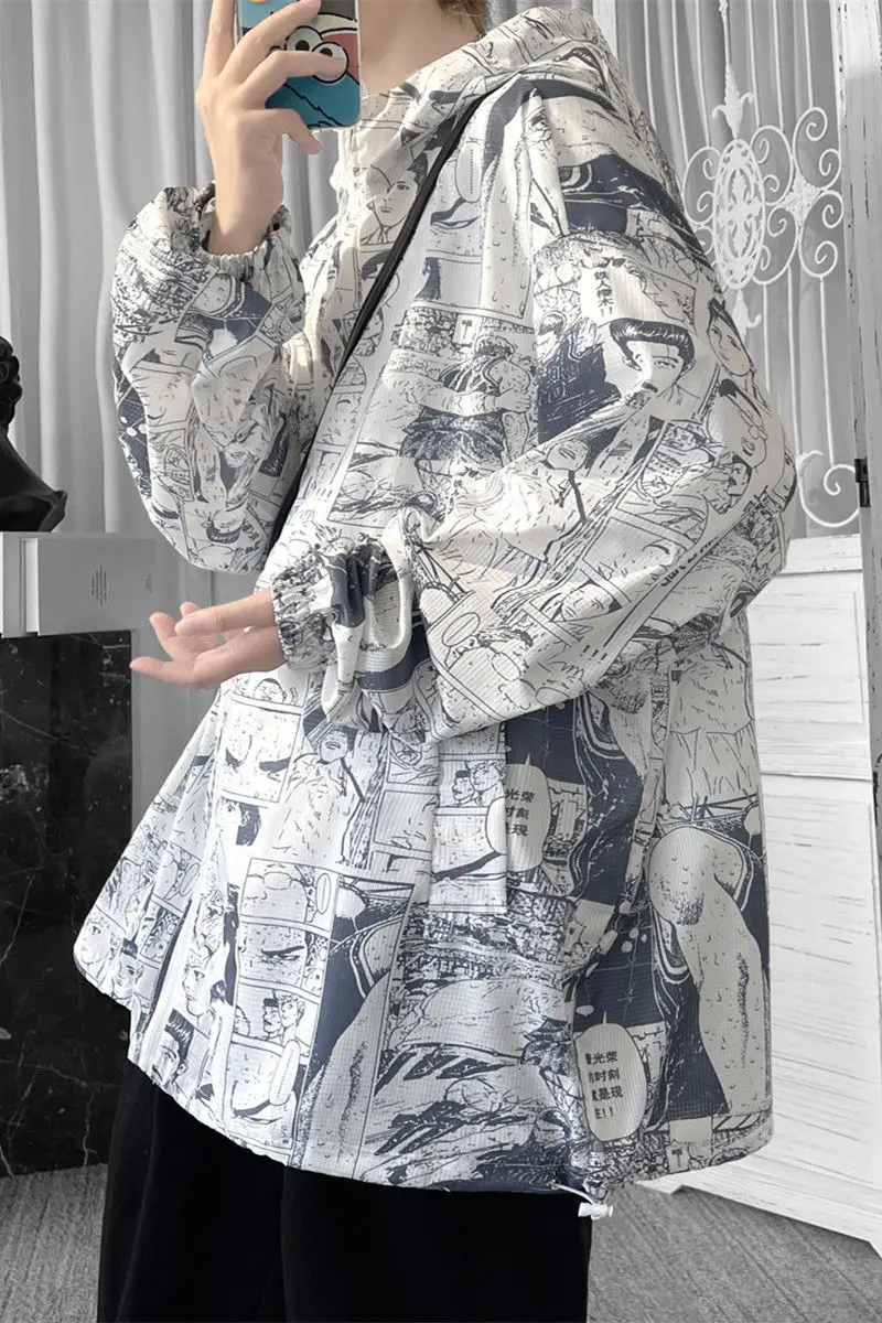 Jacket Sunblock Clothes Summer Thin Loose Caricature Streetwear Hip Hop Tidal Current College Sport Fashion The Price Of
Jacket Sunblock Clothes Summer Thin Loose Caricature Streetwear Hip Hop Tidal Current College Sport Fashion The Price Of