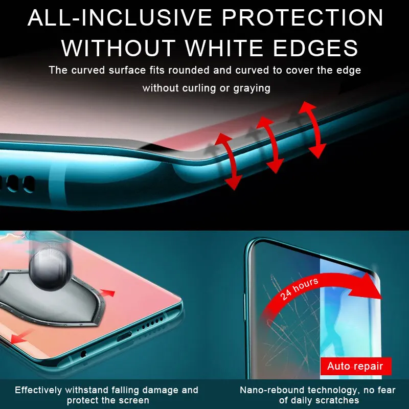 Гидрогелевая пленка для Samsung Galaxy S10 S9 S8 S20 Plus S10E Note 20 10 9 8 3 шт.|Защитные стёкла и