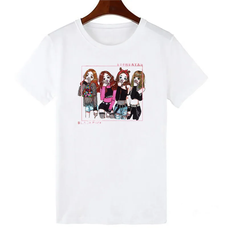 Fashion Korean Idol style Black Women T Shirt Short Sleeve T-shirt Korean Style Female Tee Tops T-shirts women clothing
Fashion Korean Idol style Black Women T Shirt Short Sleeve T-shirt Korean Style Female Tee Tops T-shirts women clothing