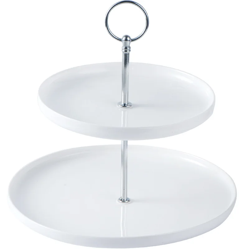 Nordic style double layer snack shelf fruit plate dry fruit ceramic plate custom made pure white French afternoon tea tableware
Nordic style double layer snack shelf fruit plate dry fruit ceramic plate custom made pure white French afternoon tea tableware