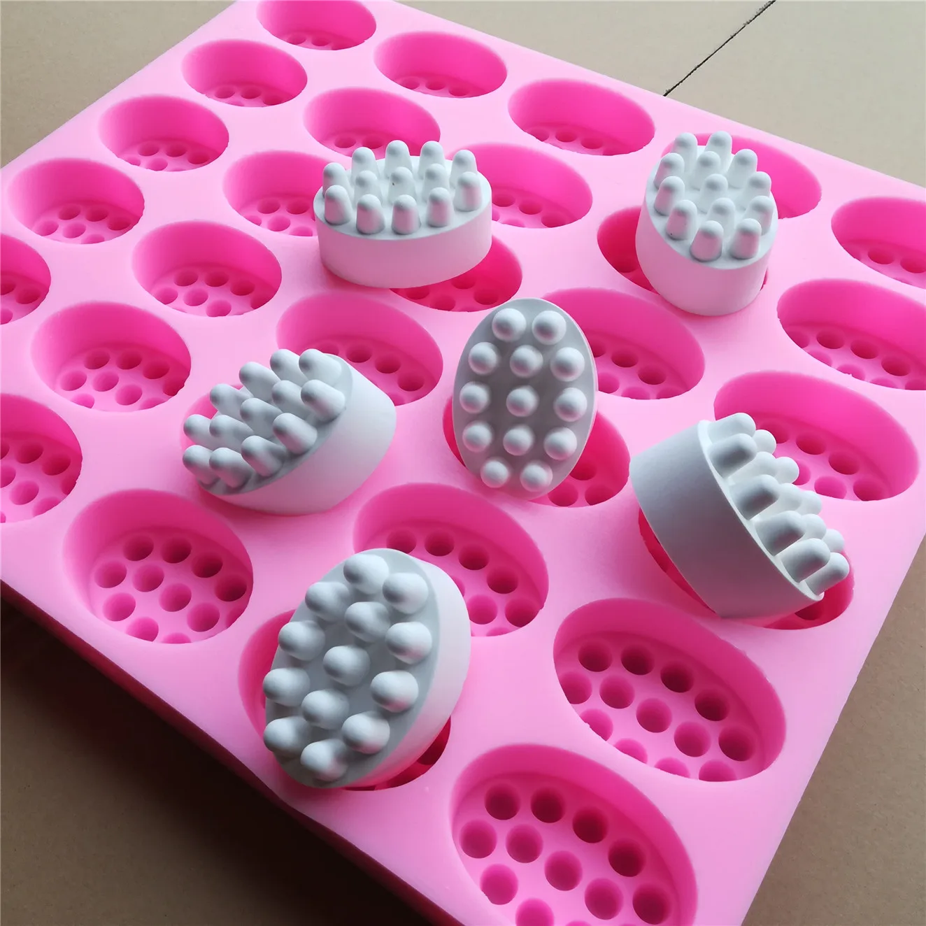 3D Handmade Custom Soap Silicone Molds Massage Multy Cavity Bar Soap Making Mould DIY Oval Shape Soaps Resin Crafts Customized
3D Handmade Custom Soap Silicone Molds Massage Multy Cavity Bar Soap Making Mould DIY Oval Shape Soaps Resin Crafts Customized