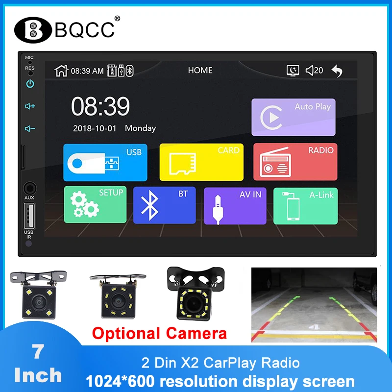 2 Din X2 Carplay автомобильный Радио Bluetooth Авто Радио стерео приемник 7 "сенсорный экран Экран MP5 плеер USB FM аудио плеер стерео
2 Din X2 Carplay автомобильный Радио Bluetooth Авто Радио стерео приемник 7 "сенсорный экран Экран MP5 плеер USB FM аудио плеер стерео