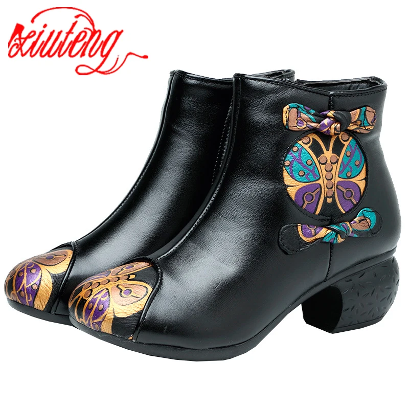 Xiuteng 2020 Vintage Mid-calf Boots Women Shoes Genuine Leather Plush Fur-lined Motorcycle Boots Winter Autumn Boot Boats Mujer
Xiuteng 2020 Vintage Mid-calf Boots Women Shoes Genuine Leather Plush Fur-lined Motorcycle Boots Winter Autumn Boot Boats Mujer