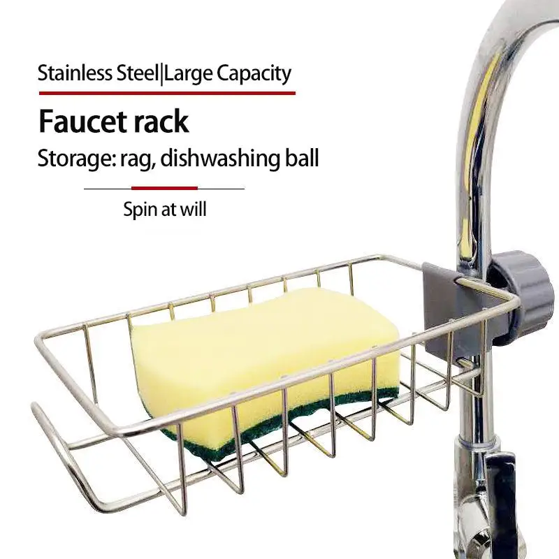Kitchen Accessories Tool Stainless Steel Sink Sponge Holder Toilet Paper Towel Storage Rack Faucet Drain Rack Bathroom Organizer
Kitchen Accessories Tool Stainless Steel Sink Sponge Holder Toilet Paper Towel Storage Rack Faucet Drain Rack Bathroom Organizer