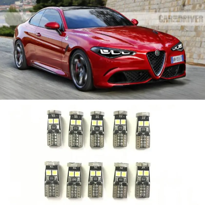 

Canbus w5w Led interior lights For Alfa Romeo 159 145 146 147 155 156 164 166 33 4C BRERA GIULIETTA GT GTV MITO SPIDER