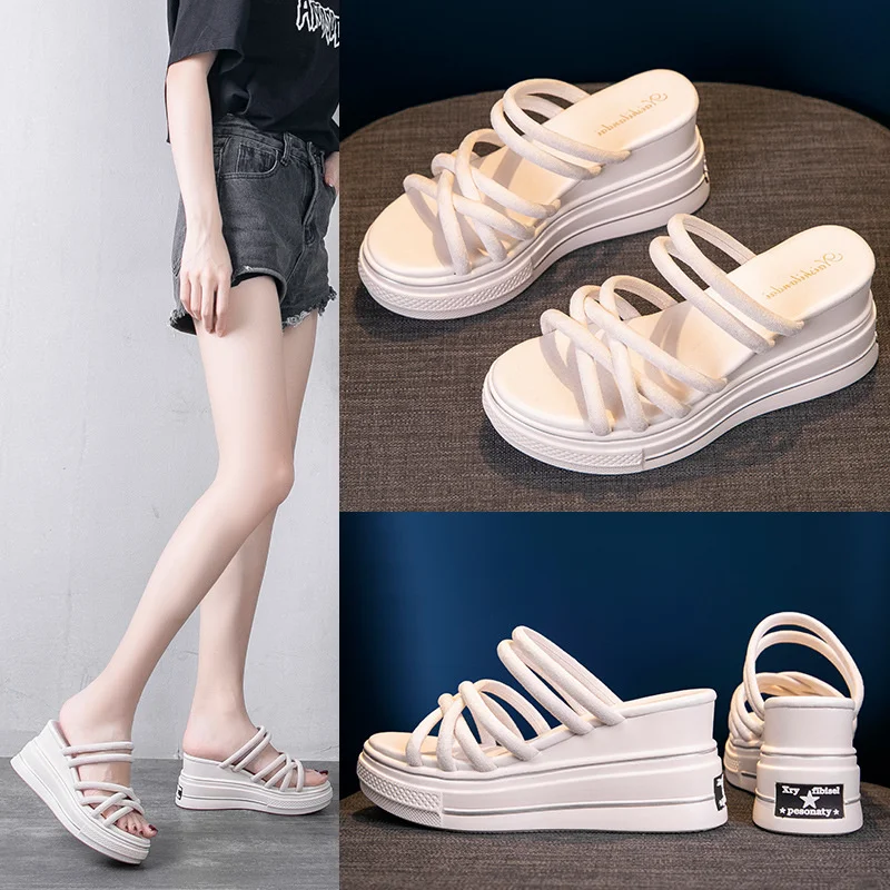 2021 Summer Woman Sandals Gladiator Wedge Ladies Sandals Open Toe Thick Soles Soft Comfort Height Increasing Woman Roman Sandals
2021 Summer Woman Sandals Gladiator Wedge Ladies Sandals Open Toe Thick Soles Soft Comfort Height Increasing Woman Roman Sandals