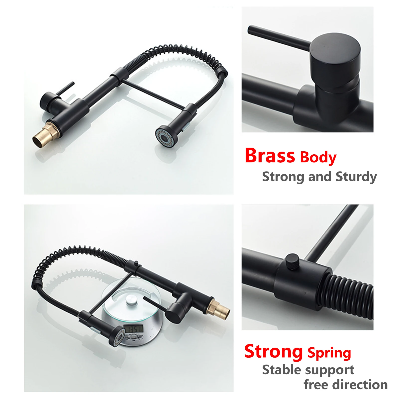 Kitchen Faucet Dual Spout Kitchen Sink Crane Deck Mount Spring Kitchen Mixer Tap Kitchen Hot Cold Water 
Kitchen Faucet Dual Spout Kitchen Sink Crane Deck Mount Spring Kitchen Mixer Tap Kitchen Hot Cold Water