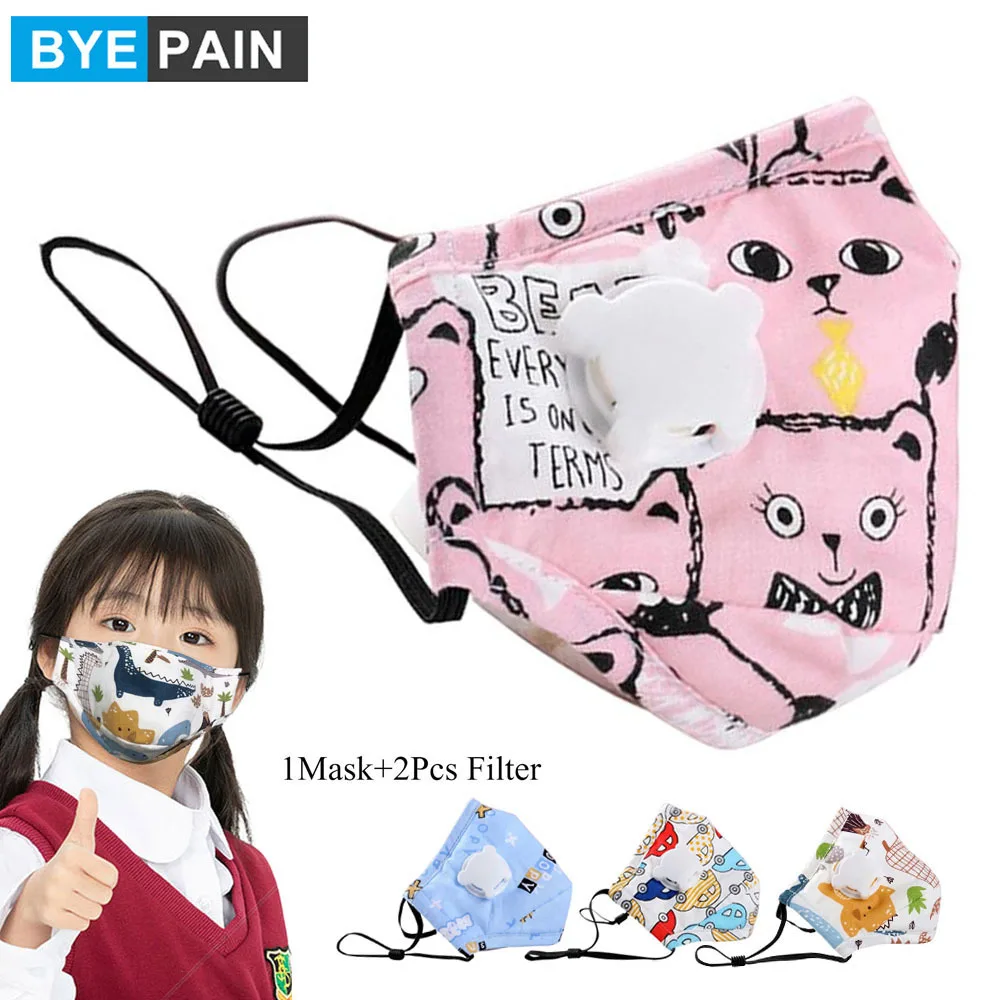 Cartoon Reusable Children Mask With 2 Filters Breath Valve Mouth Face Mask kids 2020 In Stock Washable Mask Dust-proof Sterile
Cartoon Reusable Children Mask With 2 Filters Breath Valve Mouth Face Mask kids 2020 In Stock Washable Mask Dust-proof Sterile