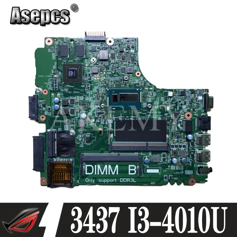 CN 0G9PCH G9PCH 12314 1 Материнская плата для ноутбука For DELL INSPIRON 3437 5437 SR16Q I3 4010U|Материнские
