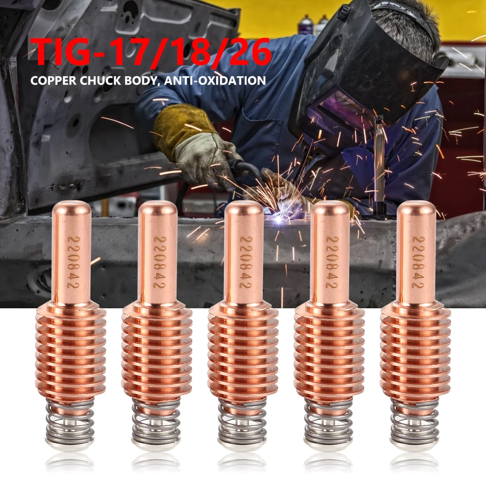 5pcs Plasma Consumable Electrode 220842 Cutting Replacement Nozzles Copper Tellurium for Plasma Cutter Welding Torch Accessories
5pcs Plasma Consumable Electrode 220842 Cutting Replacement Nozzles Copper Tellurium for Plasma Cutter Welding Torch Accessories