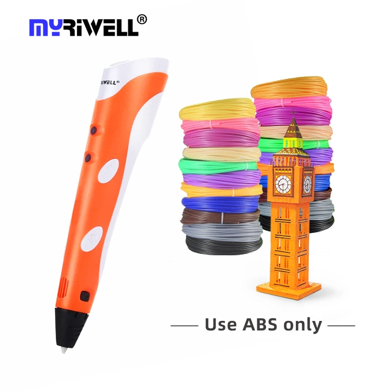 Myriwell 3D Pen Original DIY 3D Printing Pen 1.75mm ABS Filament Creative Toy Birthday Gift For Kids Design Drawing RP-100A
Myriwell 3D Pen Original DIY 3D Printing Pen 1.75mm ABS Filament Creative Toy Birthday Gift For Kids Design Drawing RP-100A
