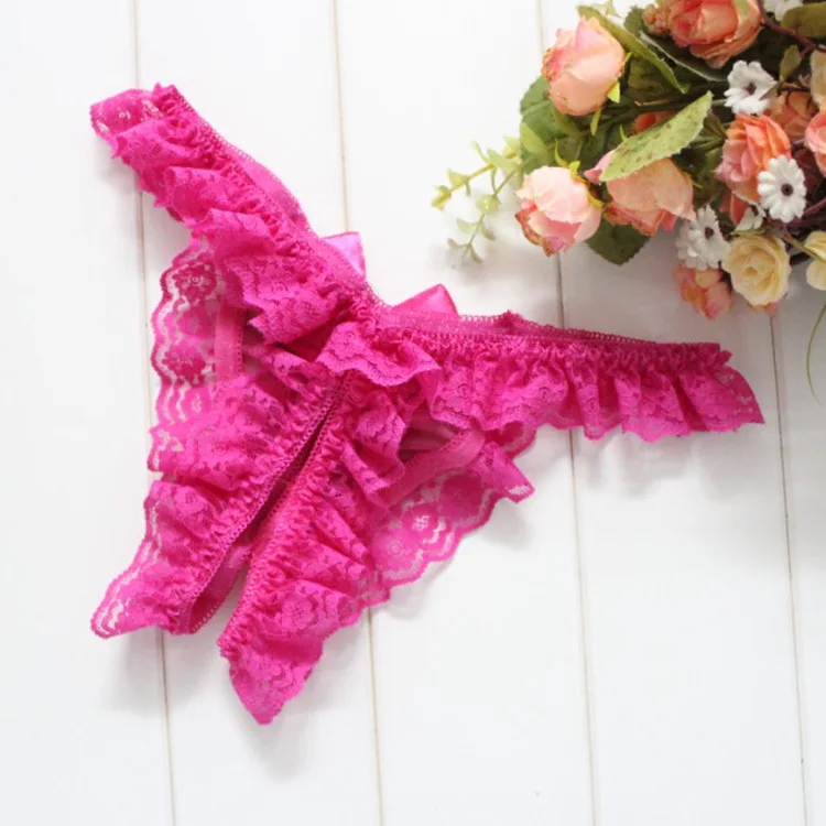 Lace Sexy Women Underwear Open Crotch T-pants Seductive Transparent Sexy Lingerie Girls 2007
Lace Sexy Women Underwear Open Crotch T-pants Seductive Transparent Sexy Lingerie Girls 2007