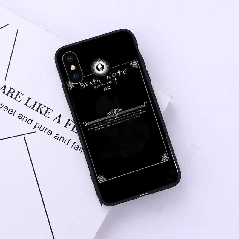 Anime Manga Death Note Notebook pattern Phone Case for iPhone 11 12 pro XS MAX 8 7 6 6S Plus X 5S SE 2020 XR
Anime Manga Death Note Notebook pattern Phone Case for iPhone 11 12 pro XS MAX 8 7 6 6S Plus X 5S SE 2020 XR