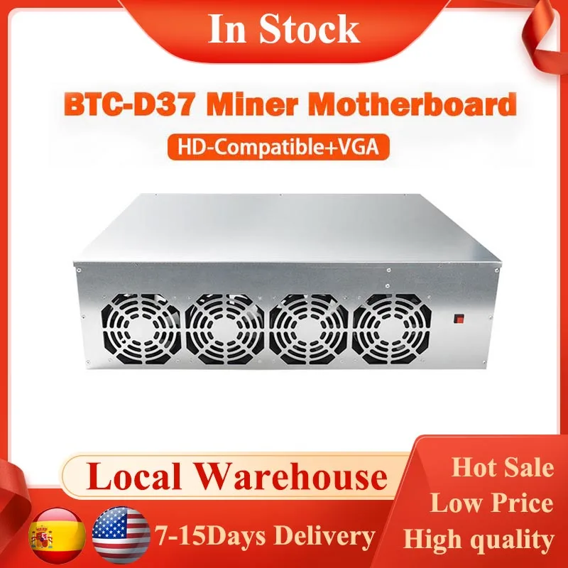 BTC-D37 Mining Case Set Chassis With 4 Fans Motherboard 8 Slots DDR SSD Miner Machine System For Bitcoin Mining ETH Ethereum
BTC-D37 Mining Case Set Chassis With 4 Fans Motherboard 8 Slots DDR SSD Miner Machine System For Bitcoin Mining ETH Ethereum