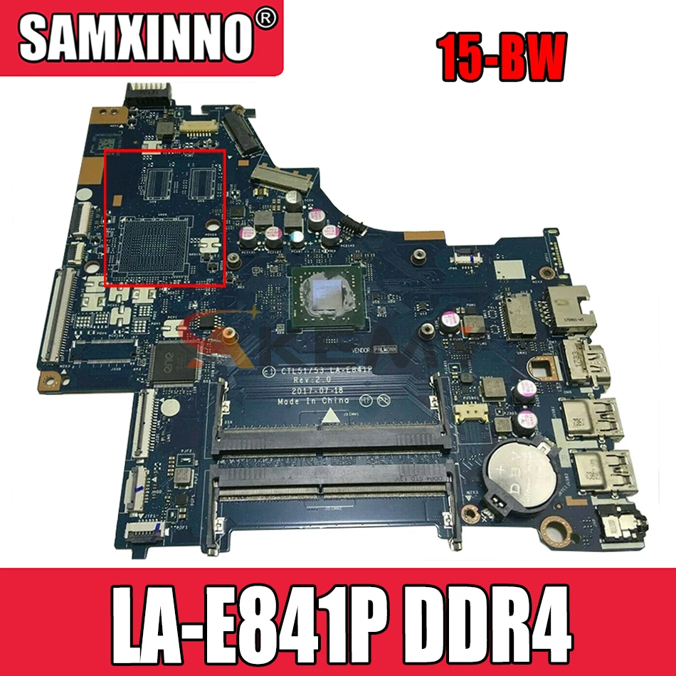 Akemy для струйного принтера HP Pavilion 15-BW Материнская плата ноутбука EM900E Процессор 924721-001 924721-601 CTL51/53 LA-E841P DDR4
Akemy для струйного принтера HP Pavilion 15-BW Материнская плата ноутбука EM900E Процессор 924721-001 924721-601 CTL51/53 LA-E841P DDR4