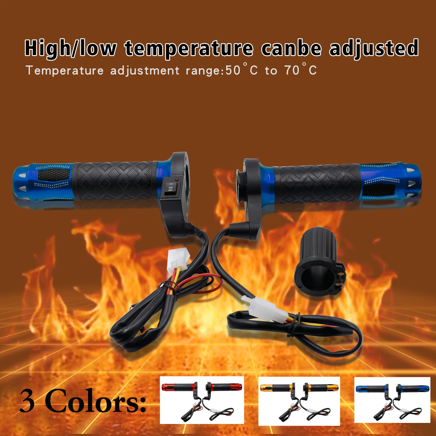Aluminium Alloy 7/8" 12V Motorcycle Electric Hot Handlebar Heated Warm Handle Hand Grips Adjustable Temperature Universal Moto
Aluminium Alloy 7/8" 12V Motorcycle Electric Hot Handlebar Heated Warm Handle Hand Grips Adjustable Temperature Universal Moto