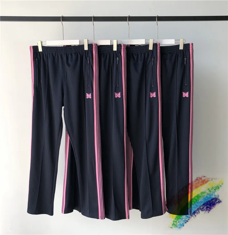 Black Needles Sweatpants Men Women Top Quality Pink butterfly Embroidery Needles AWGE Pants Hip-Hop AWGE Striped Pants
Black Needles Sweatpants Men Women Top Quality Pink butterfly Embroidery Needles AWGE Pants Hip-Hop AWGE Striped Pants