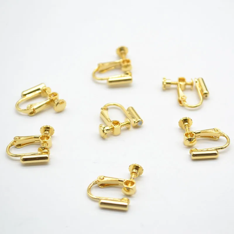 2/5/10pcs 18K Gold Copper Ear Clip Converter No Pierced Pain Prevention Screw Leather Tube Ear Clip Spiral Ear Clip Accessories
2/5/10pcs 18K Gold Copper Ear Clip Converter No Pierced Pain Prevention Screw Leather Tube Ear Clip Spiral Ear Clip Accessories