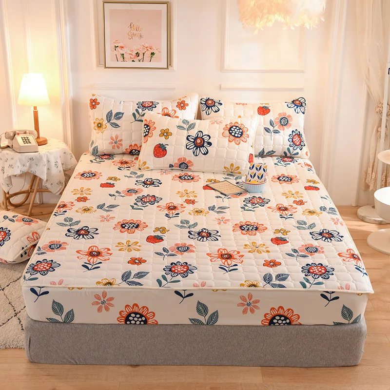 Quilted Bed Sheet New Foreign Trade All-inclusive Waterproof Bedspread Hotel Simmons Protective Cover Sanding Dust Cover
Quilted Bed Sheet New Foreign Trade All-inclusive Waterproof Bedspread Hotel Simmons Protective Cover Sanding Dust Cover
