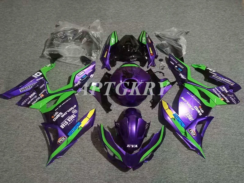 Новый комплект обтекателей для мотоцикла из АБС-пластика, подходит для Kawasaki Ninja 400 2018 2019 Ninja400, фиолетовый, зеленый
Новый комплект обтекателей для мотоцикла из АБС-пластика, подходит для Kawasaki Ninja 400 2018 2019 Ninja400, фиолетовый, зеленый