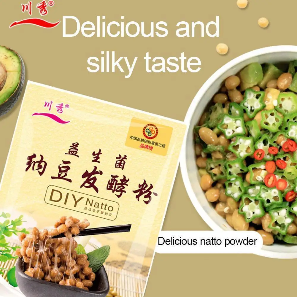 1PC nattokinase probiotic natto powder natto fermentation bacteria kitchen bacteria yeast starter 3g/bag
1PC nattokinase probiotic natto powder natto fermentation bacteria kitchen bacteria yeast starter 3g/bag