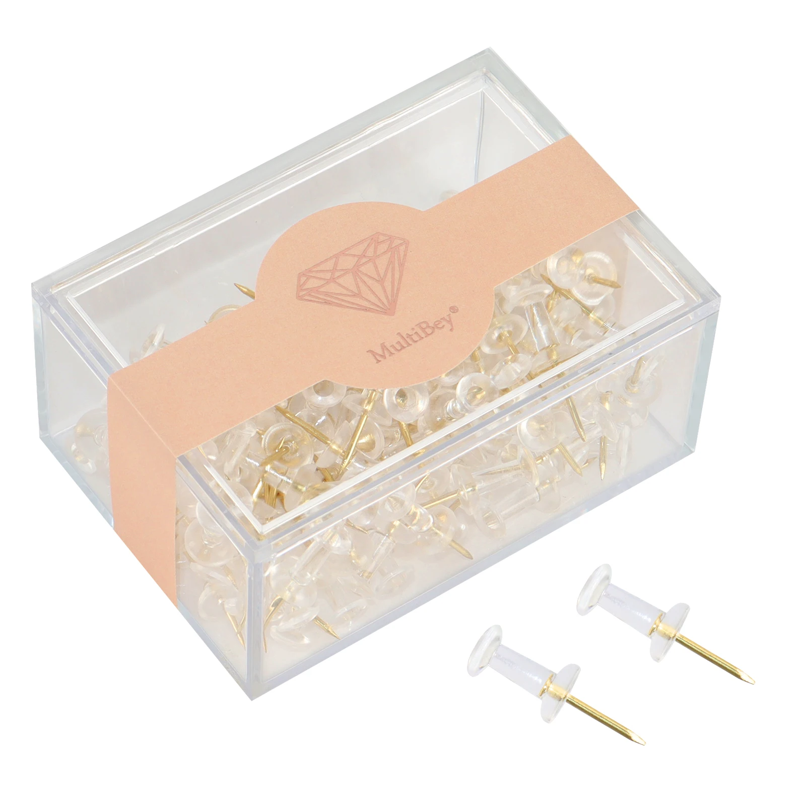 100pcs Clear Gold Push Pins For Bulletin Board World Map Wall Hanging Office and School Supplies Push Pin Connectors
100pcs Clear Gold Push Pins For Bulletin Board World Map Wall Hanging Office and School Supplies Push Pin Connectors