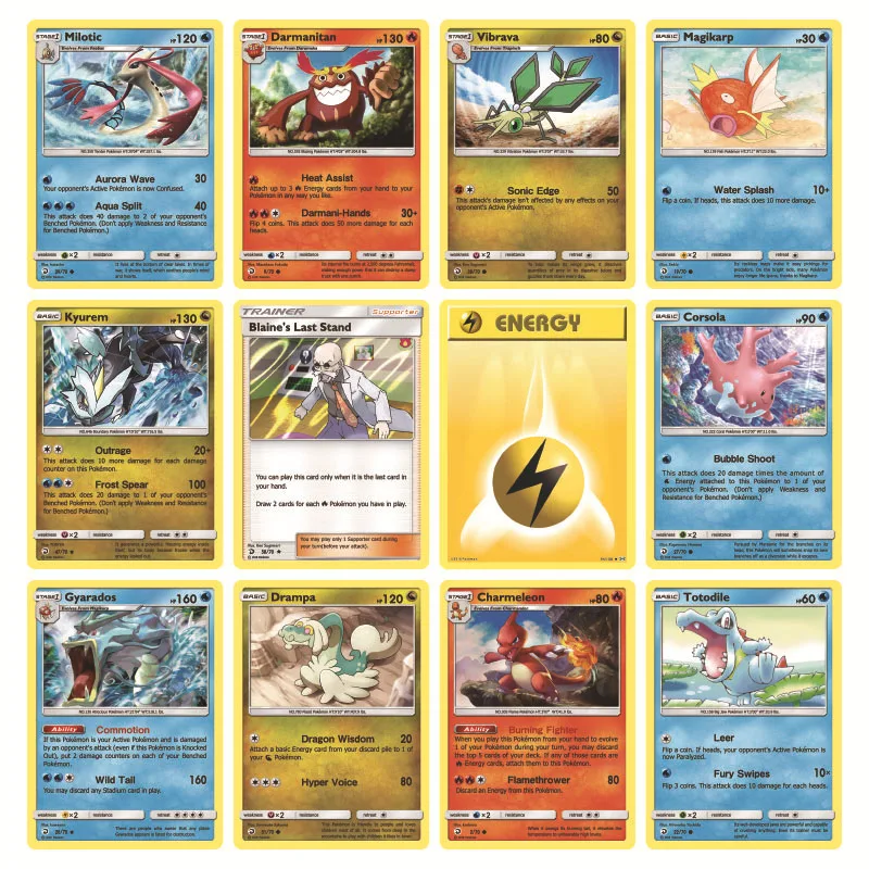 

324Pcs Pokemon Cards Sun & Moon Dragon Majesty Pokemon Booster Box Collectible Tradiner Card Game toy for children