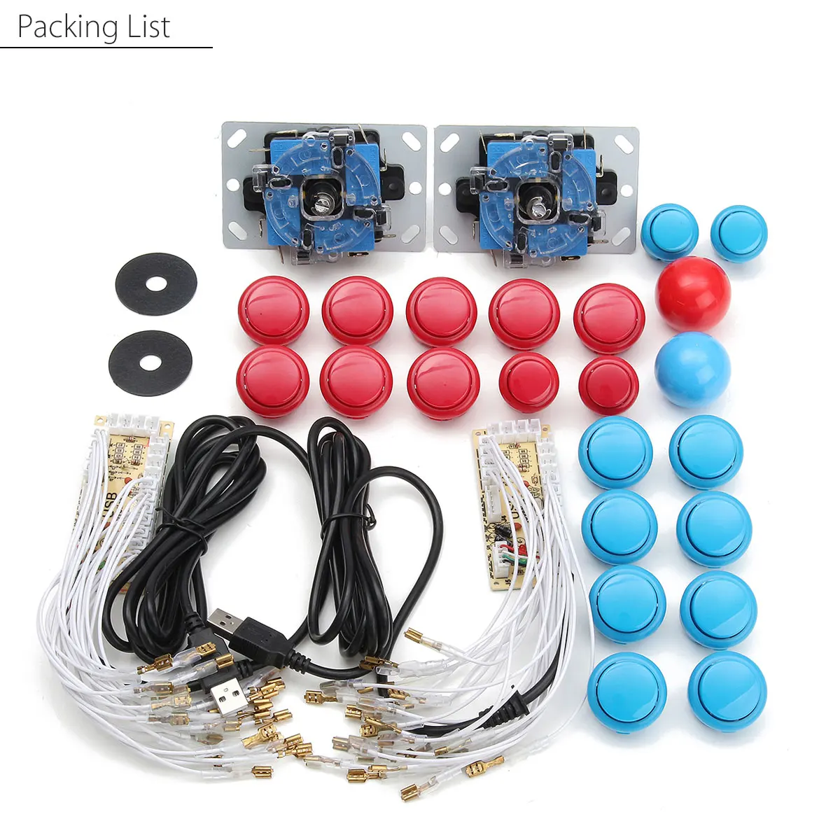 Arcade Game Joystick DIY LED USB Encoder+Joystick +Shine Push Buttons+Cables Kit For Arcade Game For MAME For Raspberry Pi AC60
Arcade Game Joystick DIY LED USB Encoder+Joystick +Shine Push Buttons+Cables Kit For Arcade Game For MAME For Raspberry Pi AC60