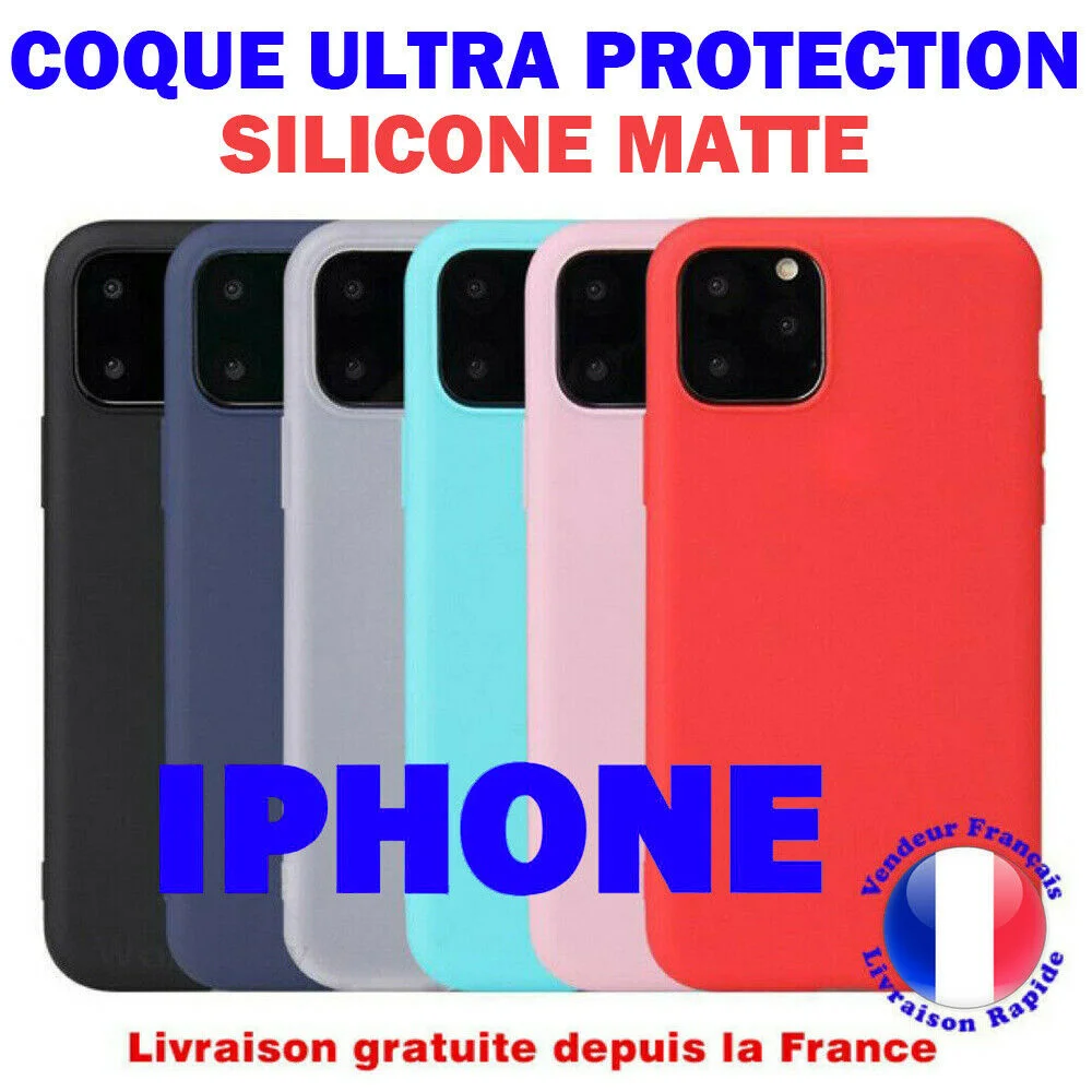 Coque For iPhone 11 iPhone 12 Pro MAX MINI SE X XR XS MAX 7 8 6 plus en Silicone Mat
Coque For iPhone 11 iPhone 12 Pro MAX MINI SE X XR XS MAX 7 8 6 plus en Silicone Mat