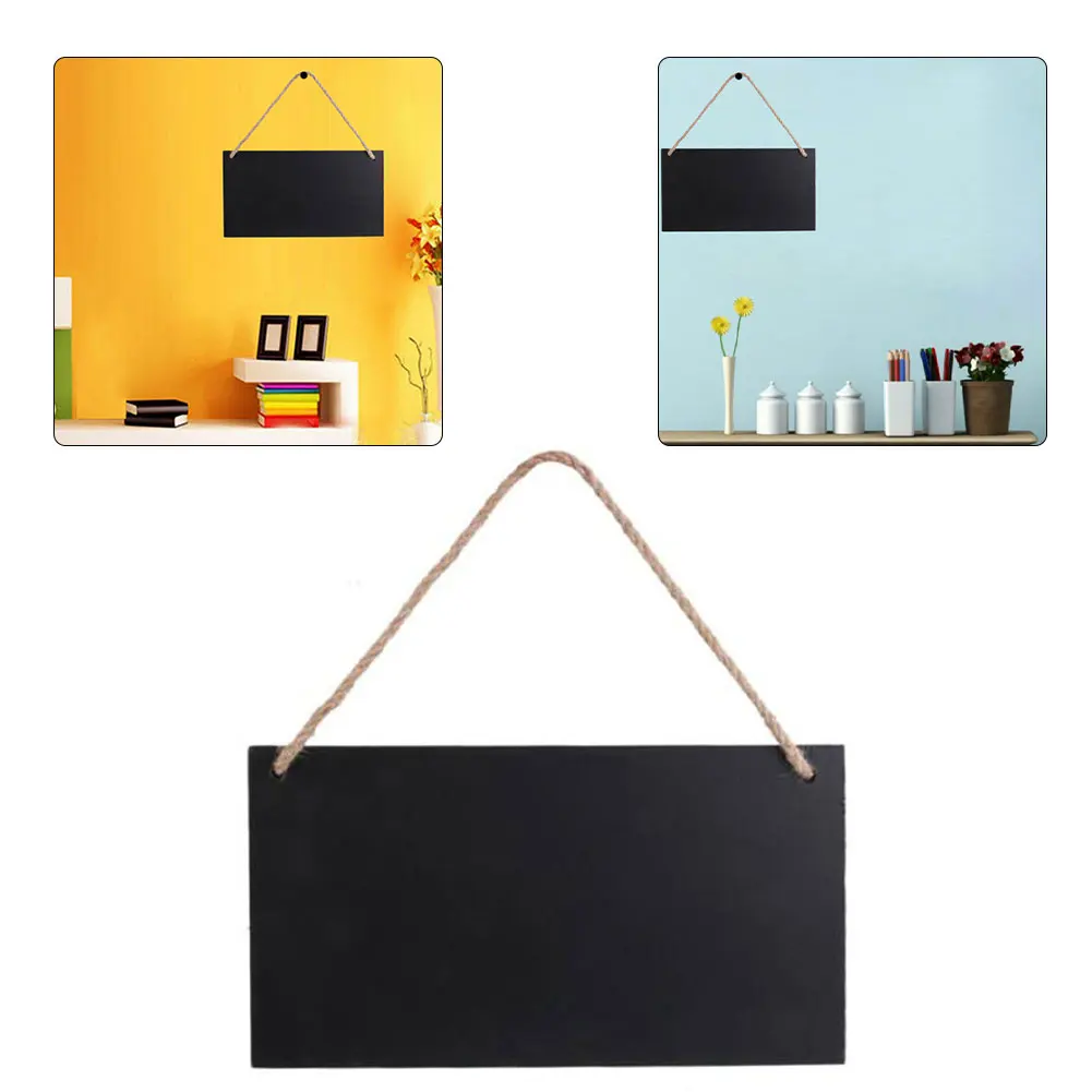 1PC Mini Rectangle Wooden Chalkboard Rectangle Hanging Blackboard with Rope Message Board Signs For Home Office Decoration
1PC Mini Rectangle Wooden Chalkboard Rectangle Hanging Blackboard with Rope Message Board Signs For Home Office Decoration