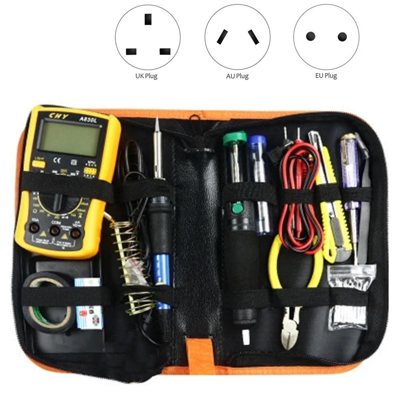Adjustable Temperature Electric Soldering Iron kit 220V 60W Welding Iron Electronic Repair Tool
Adjustable Temperature Electric Soldering Iron kit 220V 60W Welding Iron Electronic Repair Tool