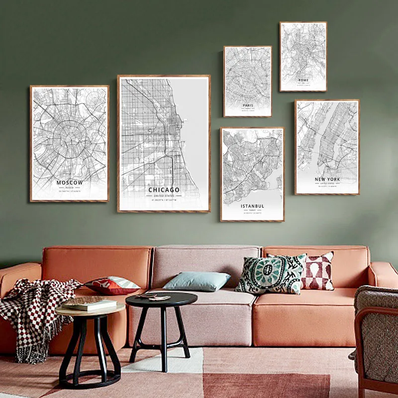 Modern Art Black White World City Maps Travel London Paris New York Star Art Canvas Painting Wall Home Decor obrazy plakat
Modern Art Black White World City Maps Travel London Paris New York Star Art Canvas Painting Wall Home Decor obrazy plakat