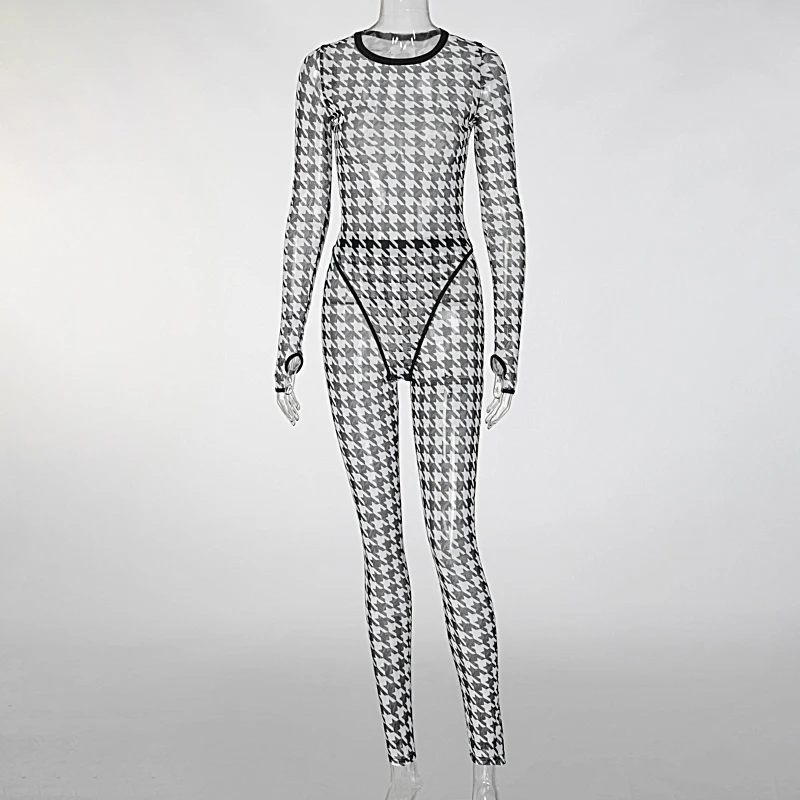 VS&LLWQ 2021 Long Sleeve Plaid Print Mesh See-Through Sexy Jumpsuit Autumn Winter Women Fashion Streetwear Outfits Romper
VS&LLWQ 2021 Long Sleeve Plaid Print Mesh See-Through Sexy Jumpsuit Autumn Winter Women Fashion Streetwear Outfits Romper