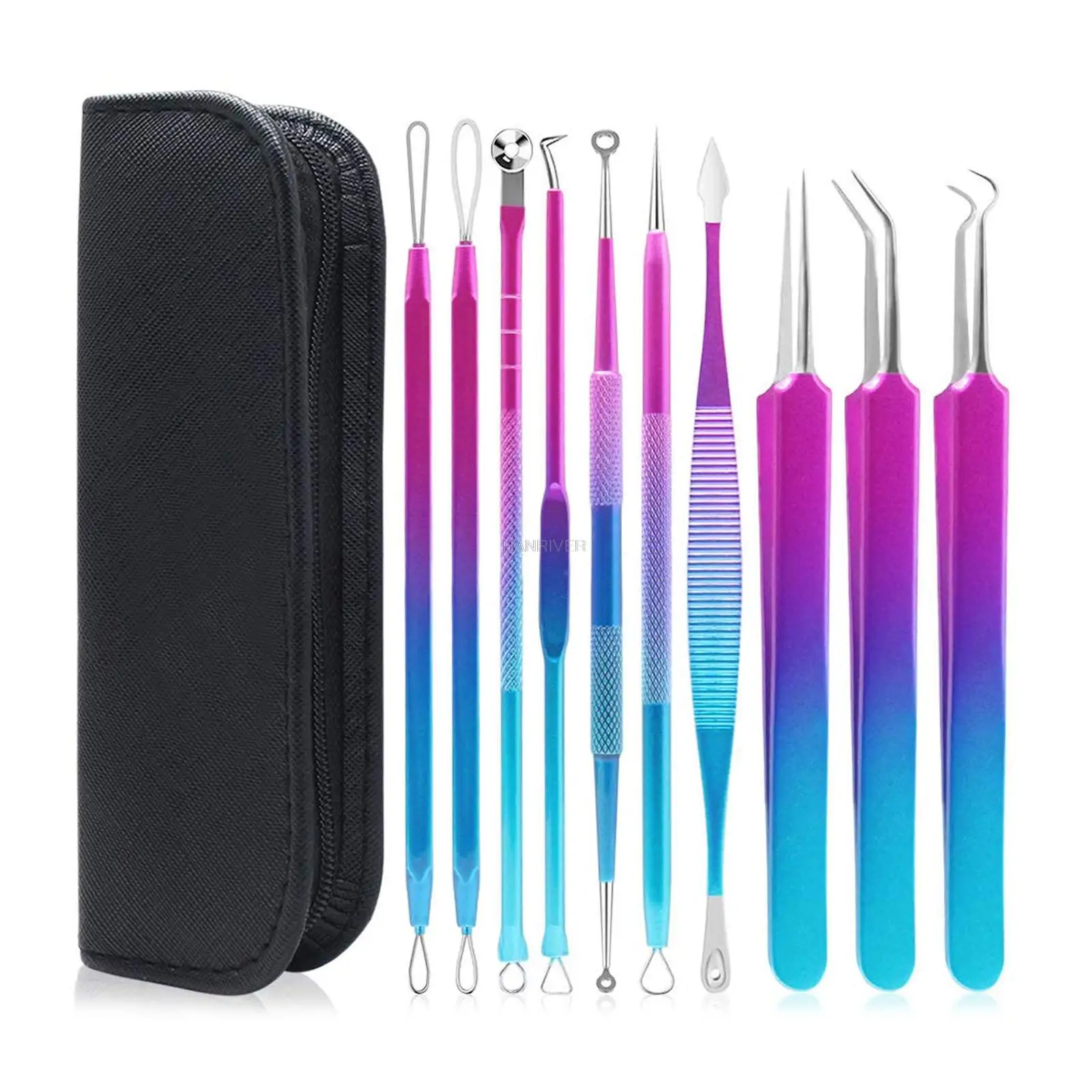 10pcs/set Color Pimple Comedone Extractor Tool Skin Care Acne Removal Kit for Pimples Blackheads Blemish Whitehead Removing Tool
10pcs/set Color Pimple Comedone Extractor Tool Skin Care Acne Removal Kit for Pimples Blackheads Blemish Whitehead Removing Tool