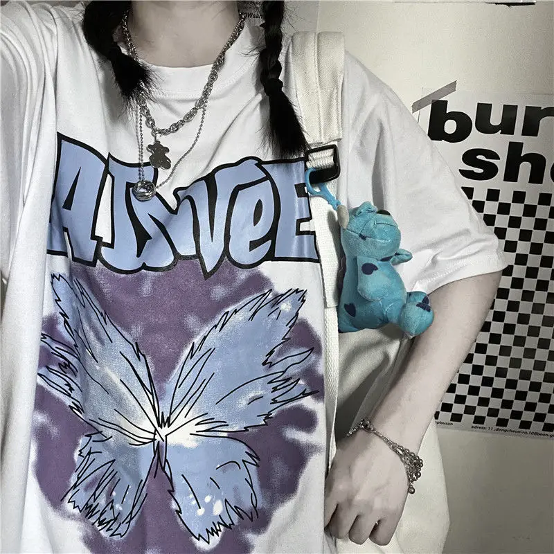 Anime Streetwear crop tops women's T-shirt ulzzang Harajuku vintage RONDTOE print T-shirt summer Oversize loose casual women y2k
Anime Streetwear crop tops women's T-shirt ulzzang Harajuku vintage RONDTOE print T-shirt summer Oversize loose casual women y2k