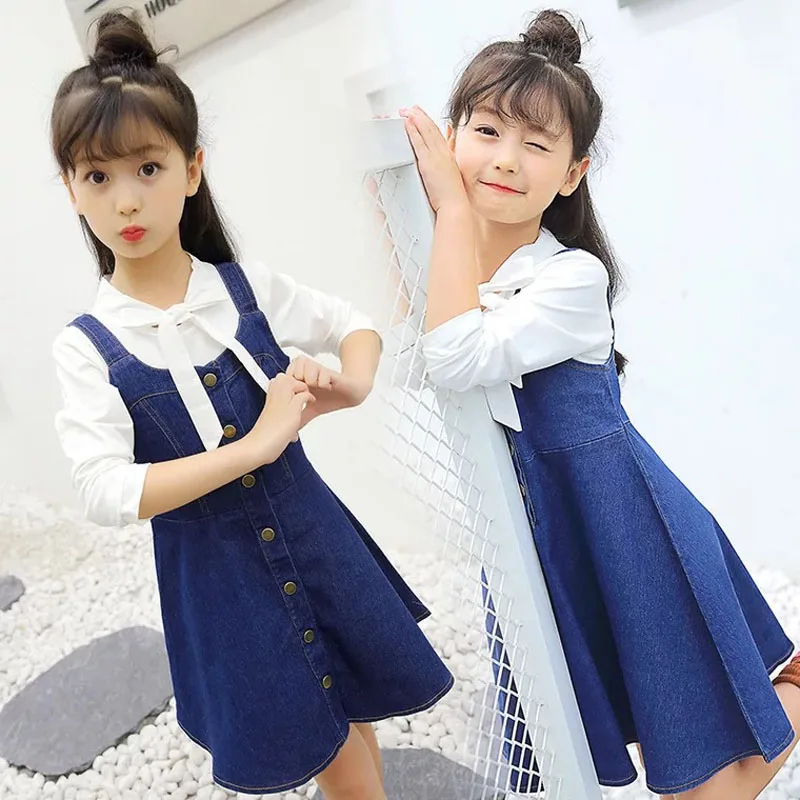 Kids Sundress Summer New Girls Jeans Suspender Dress Overalls Baby Straps Denim Bib Dress Toddler Clothing Straps Clothes 3-16t
Kids Sundress Summer New Girls Jeans Suspender Dress Overalls Baby Straps Denim Bib Dress Toddler Clothing Straps Clothes 3-16t